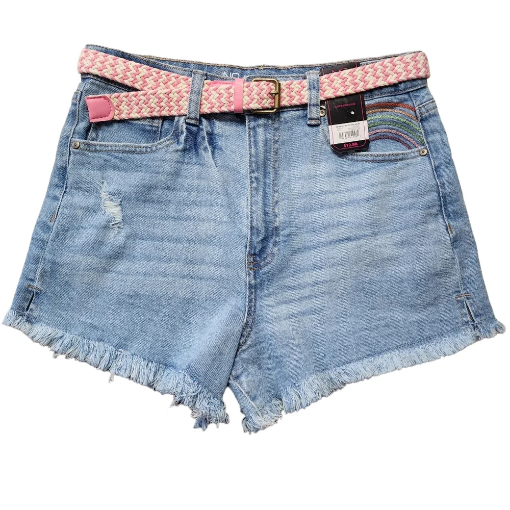 Women's No Boundaries Hi Waist Jean Shorts Sz 6 NWT